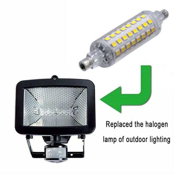 R7s 2835 78mm 64 Lights Ceramic Lamp AC 220-240V AC 110-130V (Color: Warm White Size: 220V) - Image 5