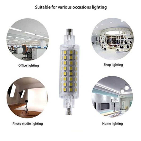 R7s 2835 78mm 64 Lights Ceramic Lamp AC 220-240V AC 110-130V (Color: Warm White Size: 220V) - Image 6