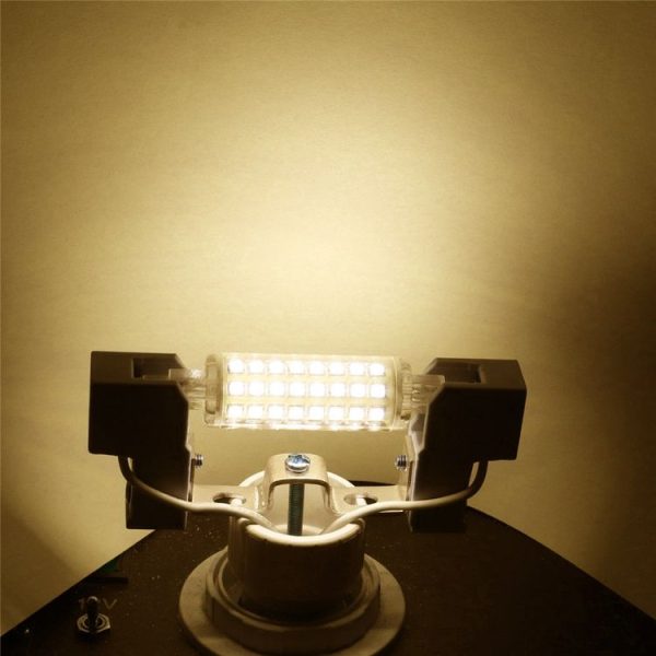 R7s 2835 78mm 64 Lights Ceramic Lamp AC 220-240V AC 110-130V (Color: Warm White Size: 220V) - Image 9