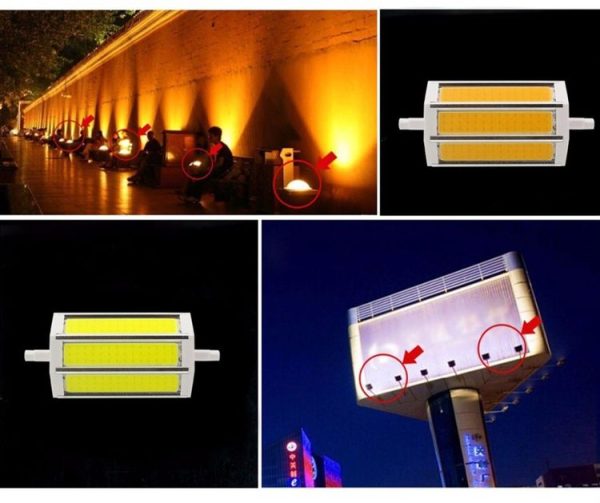R7S 19W 135mm COB LED Corn Light Bulb, AC 85-265V (Warm White) - Image 6