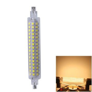 R7s SMD 2835 118mm 128 LEDs Ceramic Lamp (Color: Warm White Size: 110V)