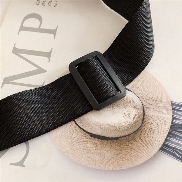 Canvas Single Shoulder Bag Bag Chest Bag Messenger Bag (Color: White Size: OneSize) - Image 10