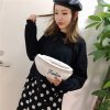 Canvas Single Shoulder Bag Bag Chest Bag Messenger Bag (Color: White Size: OneSize) - Image 4