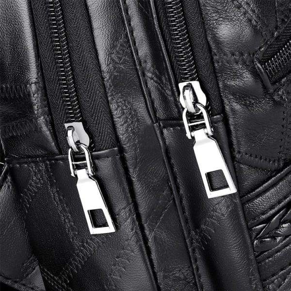 Fashion Travel PU Single Shoulder Crossbody Bag Handbag Bags (Black) - Image 11