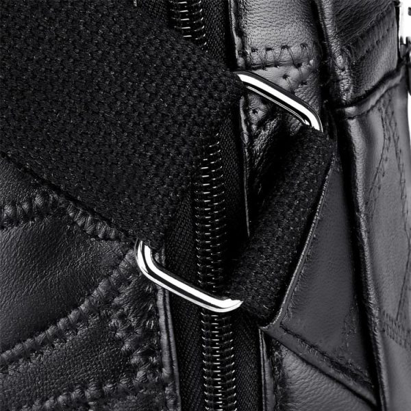 Fashion Travel PU Single Shoulder Crossbody Bag Handbag Bags (Black) - Image 14
