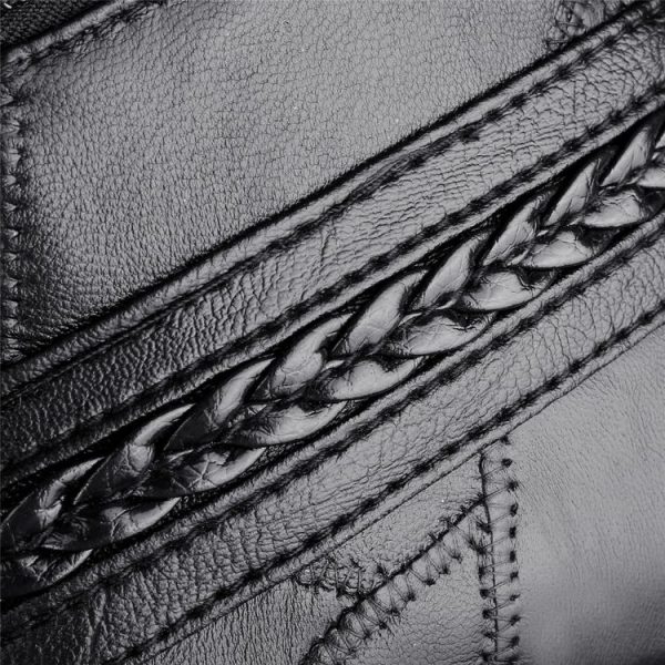 Fashion Travel PU Single Shoulder Crossbody Bag Handbag Bags (Black) - Image 16