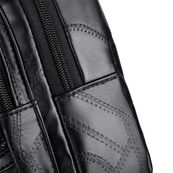 Fashion Travel PU Single Shoulder Crossbody Bag Handbag Bags (Black) - Image 17