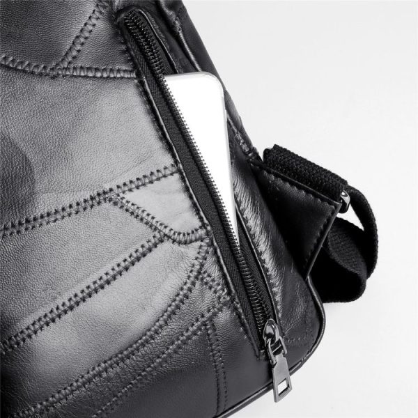 Fashion Travel PU Single Shoulder Crossbody Bag Handbag Bags (Black) - Image 21