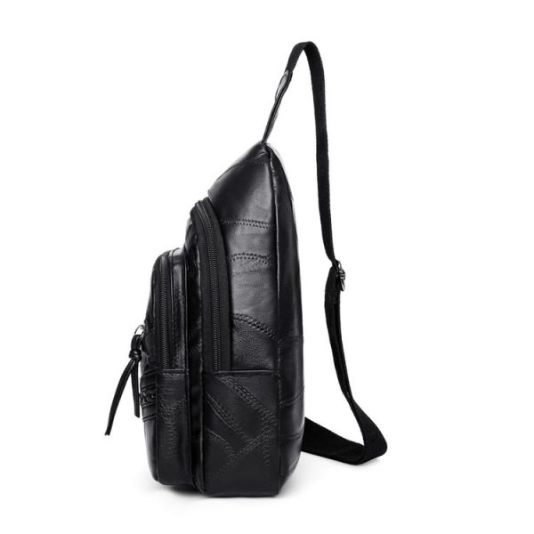 Fashion Travel PU Single Shoulder Crossbody Bag Handbag Bags (Black) - Image 3