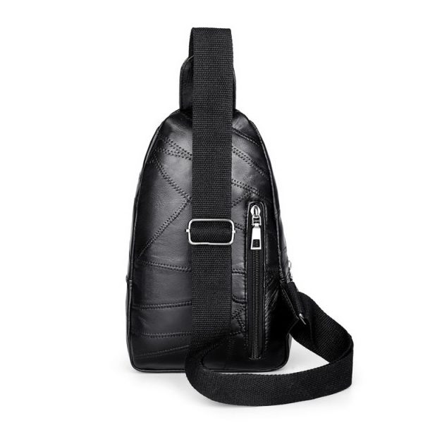 Fashion Travel PU Single Shoulder Crossbody Bag Handbag Bags (Black) - Image 4