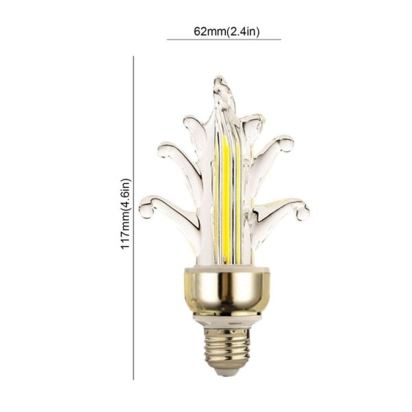 E27 4W 300-400LM LED Candle Light Tail Light Energy Saving Lighting - Image 3