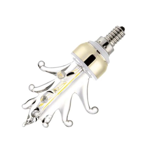 E12 4W 400-500LM 2 x COB Triangle Candle Light (Warm White) - Image 3