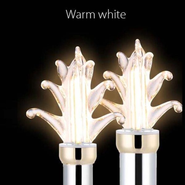E12 4W 400-500LM 2 x COB Triangle Candle Light (Warm White) - Image 5