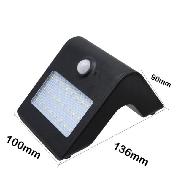 24 LED Solar Motion Sensor Light Outdoor Back Wall Waterproof Safety Light 300LM - Image 2