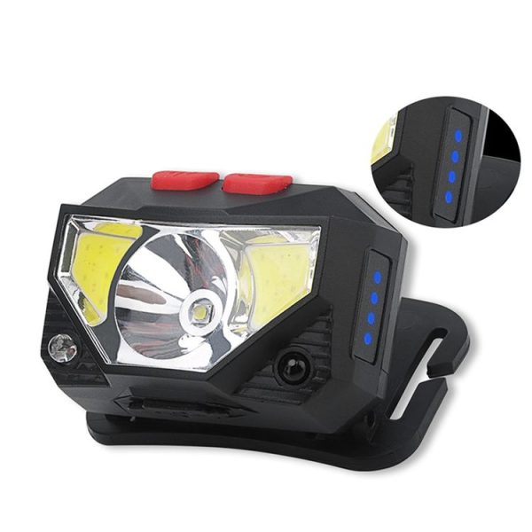 XPG+COB Charging Induction Strong Light Headlight with Power Display - Image 3