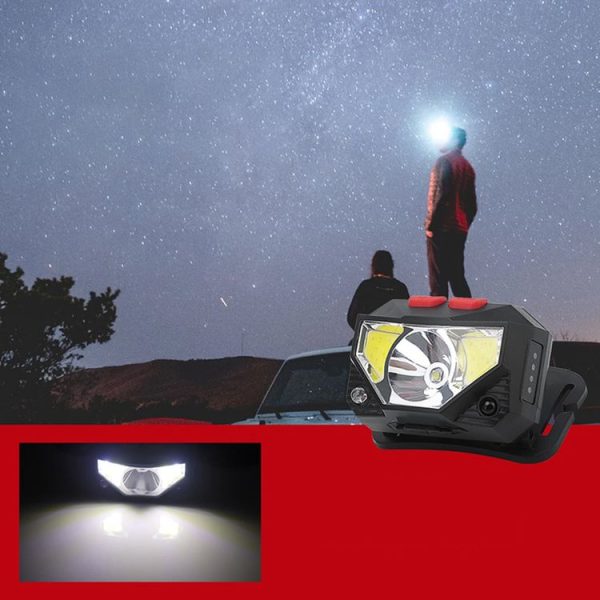 XPG+COB Charging Induction Strong Light Headlight with Power Display - Image 7