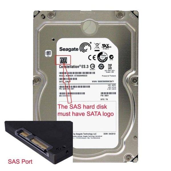 Professional SFF-8482 SAS to SATA 180 Degrees Angle Adapter for Motherboard - Image 4