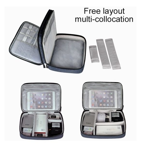 SM02 Small Nylon Waterproof Box Type Multi-function Storage Bag for iPad, Size: 23 x 17 x 8cm - Image 3