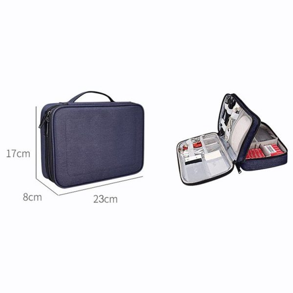 SM02 Small Nylon Waterproof Box Type Multi-function Storage Bag for iPad, Size: 23 x 17 x 8cm - Image 8