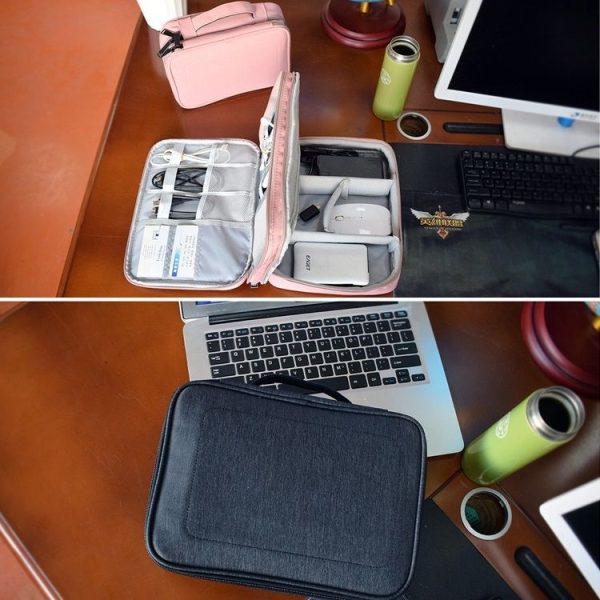 SM02 Small Nylon Waterproof Box Type Multi-function Storage Bag for iPad, Size: 23 x 17 x 8cm - Image 9