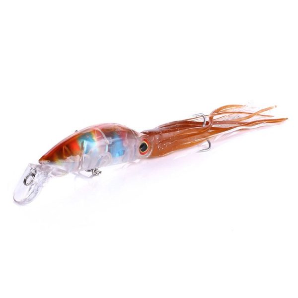HENGJIA JIZ002 10cm / 16.6g 8 PCS Big Octopus Squid Shaped Hard Baits Long Shot Fishing Lures Tackle Baits Fit Sea Fishing and Freshwater Fishing, Boxed - Image 4