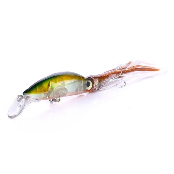 HENGJIA JIZ002 10cm / 16.6g 8 PCS Big Octopus Squid Shaped Hard Baits Long Shot Fishing Lures Tackle Baits Fit Sea Fishing and Freshwater Fishing, Boxed - Image 5