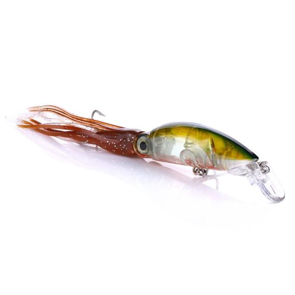 HENGJIA JIZ002 10cm / 16.6g 8 PCS Big Octopus Squid Shaped Hard Baits Long Shot Fishing Lures Tackle Baits Fit Sea Fishing and Freshwater Fishing, Boxed - Image 6