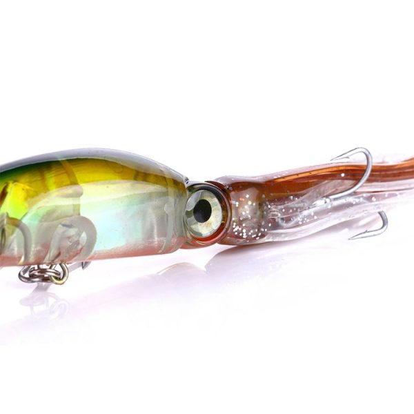 HENGJIA JIZ002 10cm / 16.6g 8 PCS Big Octopus Squid Shaped Hard Baits Long Shot Fishing Lures Tackle Baits Fit Sea Fishing and Freshwater Fishing, Boxed - Image 7